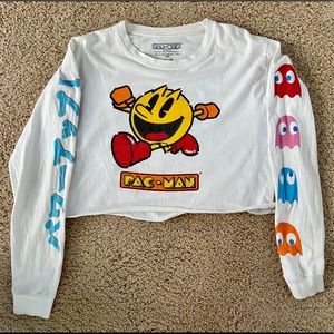 PAC-MAN graphic long sleeve shirt